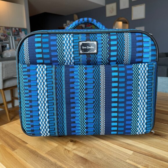 Vera Bradley On a Roll Work Bag in Cha-Cha Blue NWOT - Picture 1 of 15